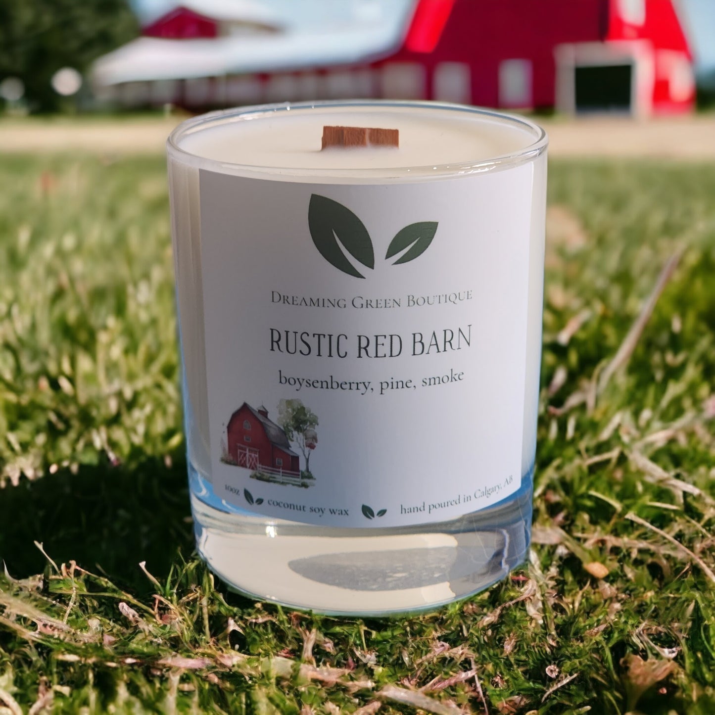 Rustic Red Barn Candle image 0