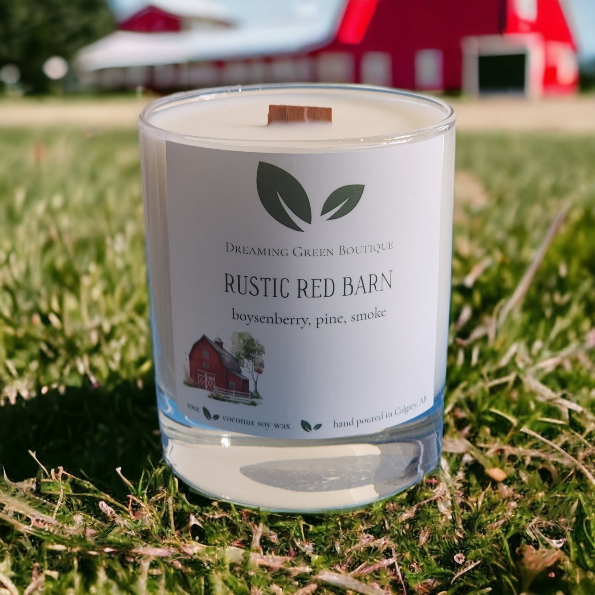 Rustic Red Barn Candle image 0